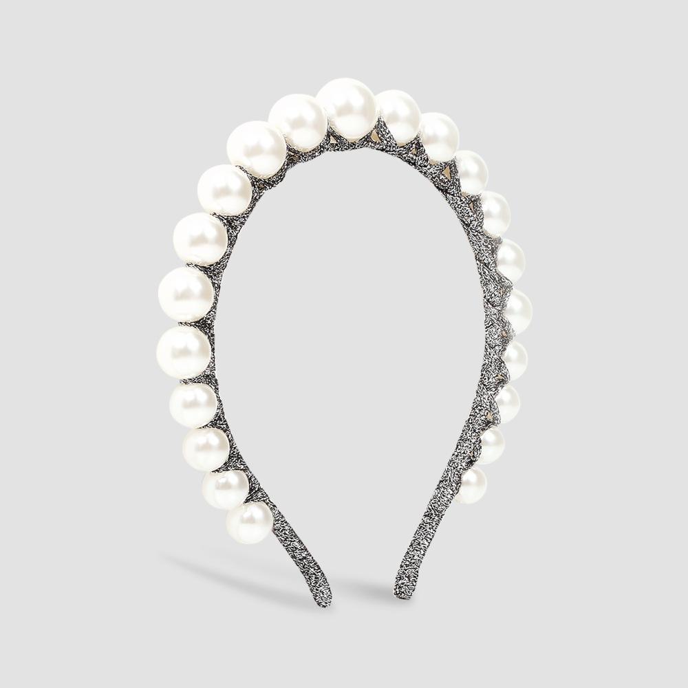 F3456 fashion hair hoop imitation pearl temperament lady hair accessories net red palace pressing hair head hoop female