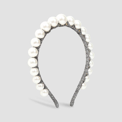 F3456 fashion hair hoop imitation pearl temperament lady hair accessories net red palace pressing hair head hoop female