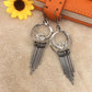 Metal strip tassel earrings women's imitation zircon earrings popular jewelry of ethnic minorities in Yunnan, India