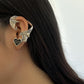 Jewelry Retro Drip Nectarine Heart Stud Earrings Fashion Creative Halloween Elf Wings Ear Bone Clip