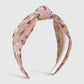 F4489 spring and summer small fresh floral embroidery headband women's chiffon yarn knotted gentle simple retro sweet headband