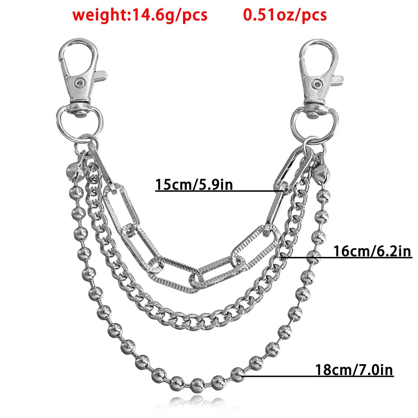 Jewelry fashion sports retro beaded chain anklet hip-hop personality multi-layer shoe chain accessories