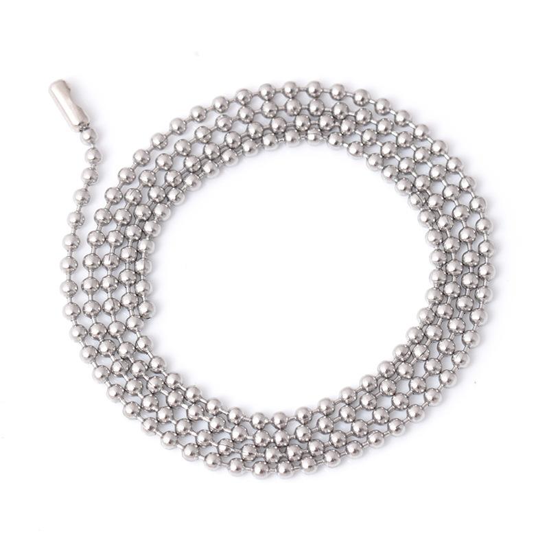 Fashion Stainless Steel Ball Chain Necklace Hipster Simple Fashion Titanium Steel Jewelry