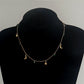 Jewelry Simple Necklace Green Crystal Star Crescent Pendant Necklace Female Light Luxury Niche