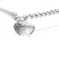 Heart Pendant Necklace Double Ring Women's Jewelry Necklace Retro Creative Accessories