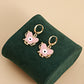 Jewelry ins color butterfly devil's eye pendant earrings female earrings high-end niche earrings