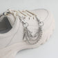 Jewelry fashion sports retro beaded chain anklet hip-hop personality multi-layer shoe chain accessories