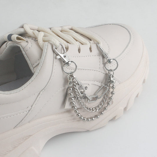 Jewelry fashion sports retro beaded chain anklet hip-hop personality multi-layer shoe chain accessories