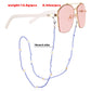 Jewelry mask hanging chain soft pottery rice bead flower glasses simple and versatile design full sense of glasses chain
