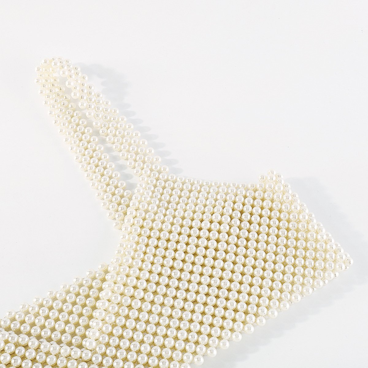 C416 Exaggerated niche creative body chain beaded weaving night sexy V-neck short strap pectoral