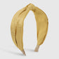 F4738 small fresh plaid solid color knotted fabric headband creative wide-brimmed fashion sweet age-reducing headband