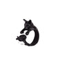Cute Animal Open Ring Fashion Personality Exaggerated Puppy Cat Elephant Ring Creative Hand Jewelry