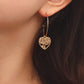 Jewelry ins geometric C-shaped large ring love tree of life pendant earrings female