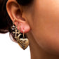 Jewelry Simple and Versatile Alloy Shell Earrings Feminine Hollow Star Diamond Moon Earrings