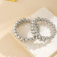 Jewelry Fashion Exaggerated Big Ring Earrings Female Personality Trend Metal Bead Earrings Earrings