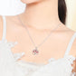 Round Hollow Crystal Lucky Tree Pendant Tree of Life Necklace Versatile Creative Necklace for Women