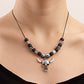 Fashion Jewelry Handwoven Rope Tai Chi Bagua Yin Yang Hollow Creative Skull Bull Head Pendant Necklace Female
