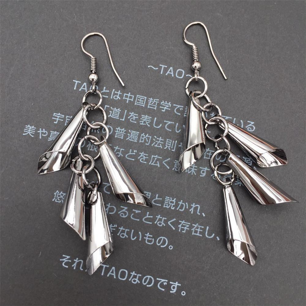 Exaggerated multi-level three-dimensional morning glory ladies earrings ring bell earrings jewelry