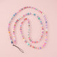 M1 Ethnic Accessories Beaded Soft Pottery Colorful Fashion Mobile Phone Chain Simple Personality Mixed Color Body Chain