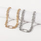 N1799 double-breasted creative geometric rhinestone micro-inlaid necklace women's fashion trend niche personality necklace
