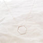Jewelry Simple Fashion Hexagonal Necklace Delicate Clavicle Necklace Clearance