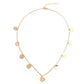 Rihanna's same stylish personality white sequin short necklace necklace