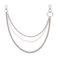 Hip Hop Punk Body with Fashion Pearl Waist Chain Personality Pop Multilayer Metal Jeans Chain