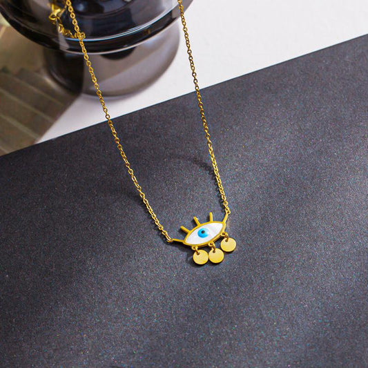 Explosive Angel Eyes Pendant Necklace ins Devil Eyes Necklace