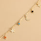 Jewelry colorful drop oil flower devil's eye waist chain female body chain waistchain