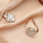 Retro round earrings copper inlaid zircon creative hollow earrings ins temperament French earrings jewelry female