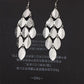Long Frosted Caltrop Leaf Earrings Earrings Metal Fashion Earrings Three Colors