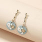 Temperament baroque pearl round earrings simple bamboo retro word earrings summer sweet ear accessories