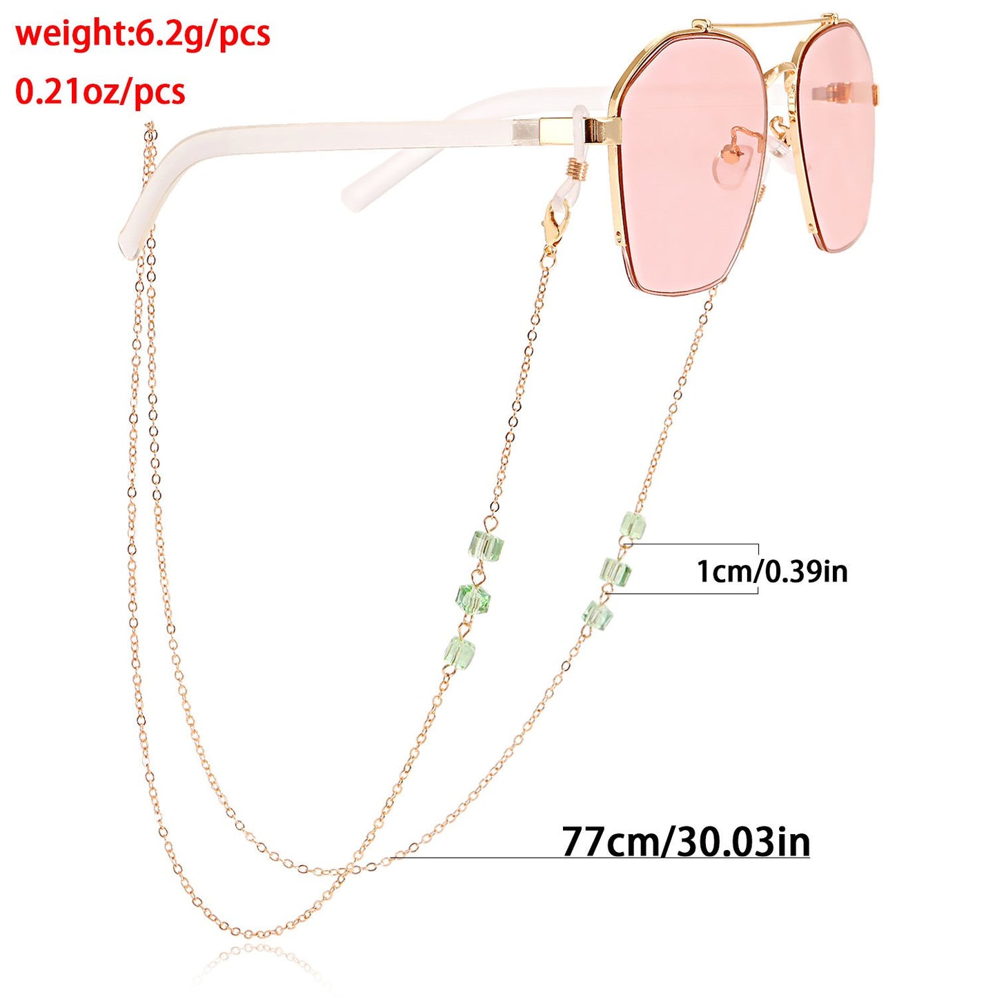 Glasses chain Mask hanging chain Fashion geometric glass glasses hanging chain Sunglasses chain