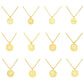 Explosive Jewelry Twelve Constellation Necklace Pisces Round Cake Pendant Clavicle Chain