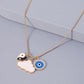 N9815 single-layer snake bone chain necklace cloud Tai Chi gossip drop oil eye necklace simple personality necklace