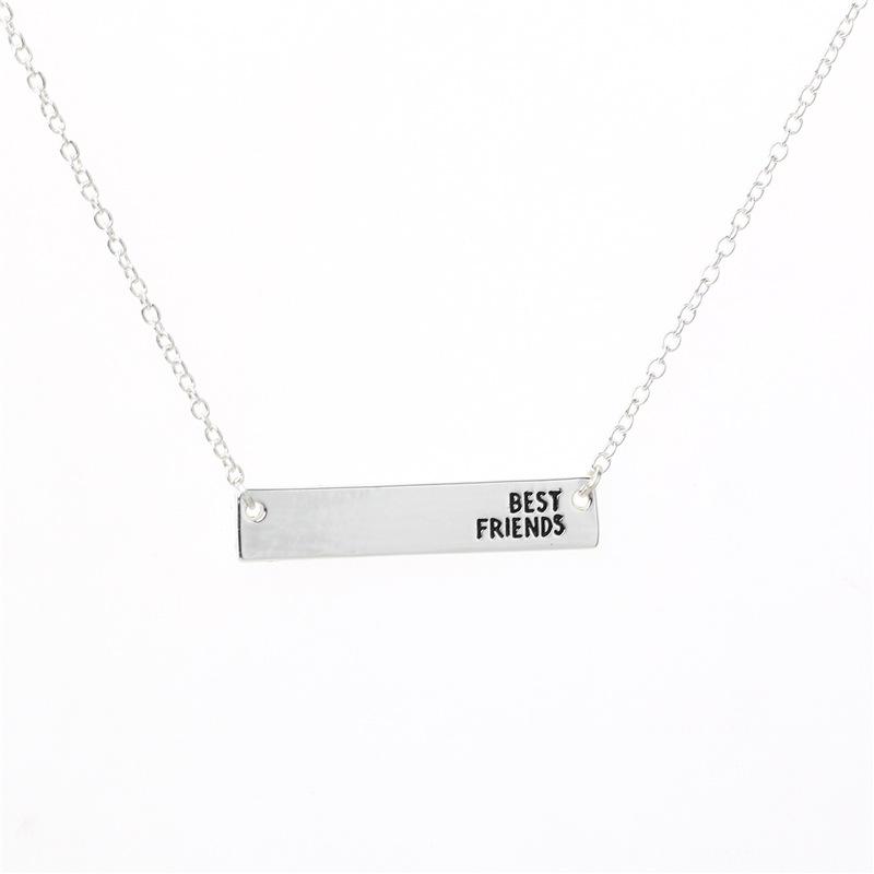 Explosive creative letter lettering "BestFriends" good friend necklace boudoir honey birthday gift