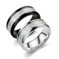 Fog pine silk pattern titanium steel ring men's fashion stainless steel ring jewelry