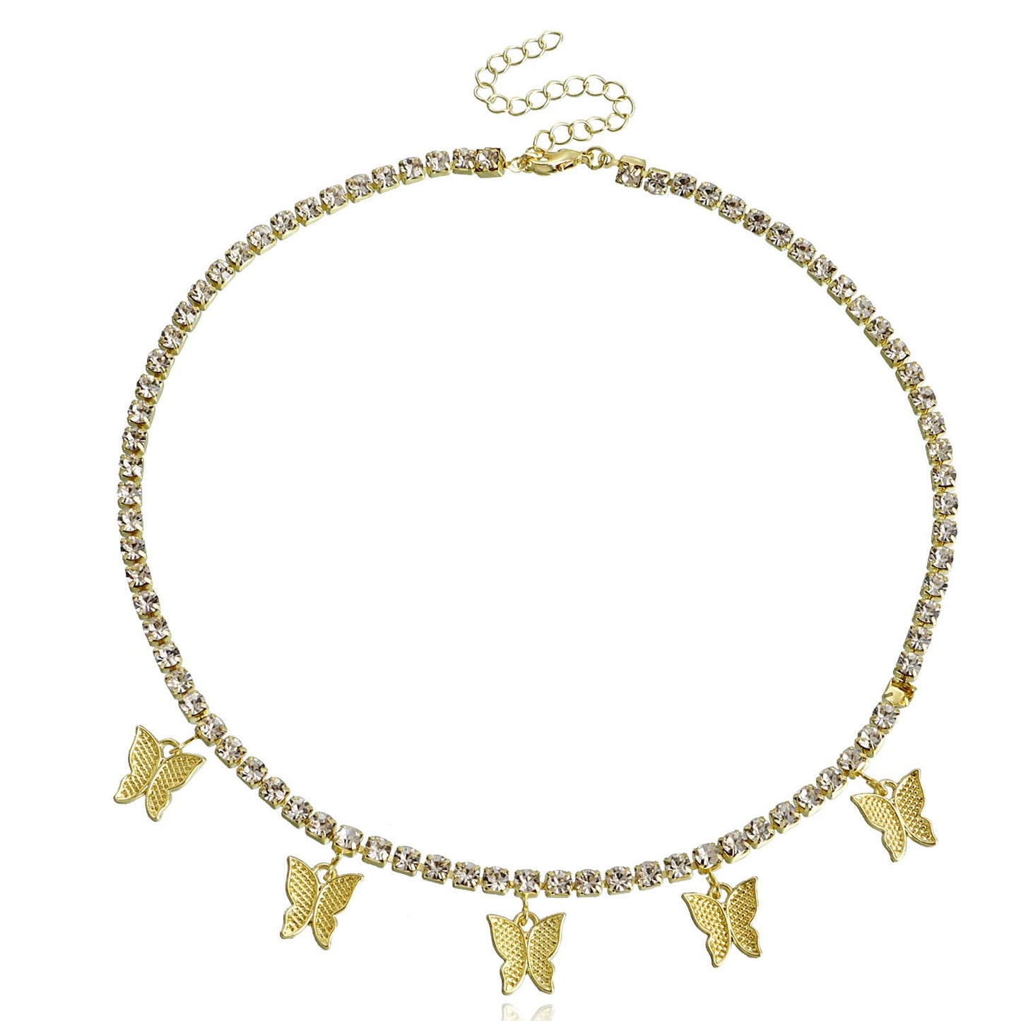 Jewelry Diamond Claw Chain Fashion Niche Sweater Chain Necklace Women's Versatile Fashion Design Necklace