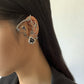Jewelry Retro Personality Rose Earrings Female Fashion Simple Geometric Metal Ear Bone Clip Earrings