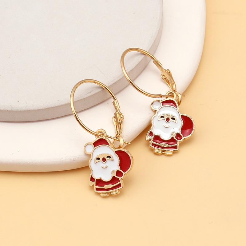 Christmas elk earrings Christmas tree snowman deer Christmas gift Christmas series earrings for women