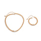 Jewelry simple square micro-inlaid star-shaped tag necklace female hip-hop metal chain collarbone necklace