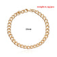 Jewelry punk fashion aluminum chain alloy anklet women's retro trend simple single-layer foot decoration