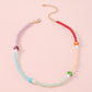 N9793 Fashion Necklace Women's Spring and Summer Colorful Beaded Necklace Small Mushroom Forest Fantasy Necklace