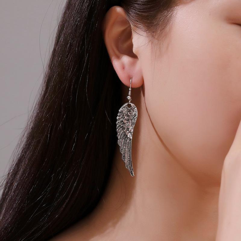 Earrings Temperament Retro Wings Earrings Stud Earrings Female Fashion Angel Wings Trend Earrings