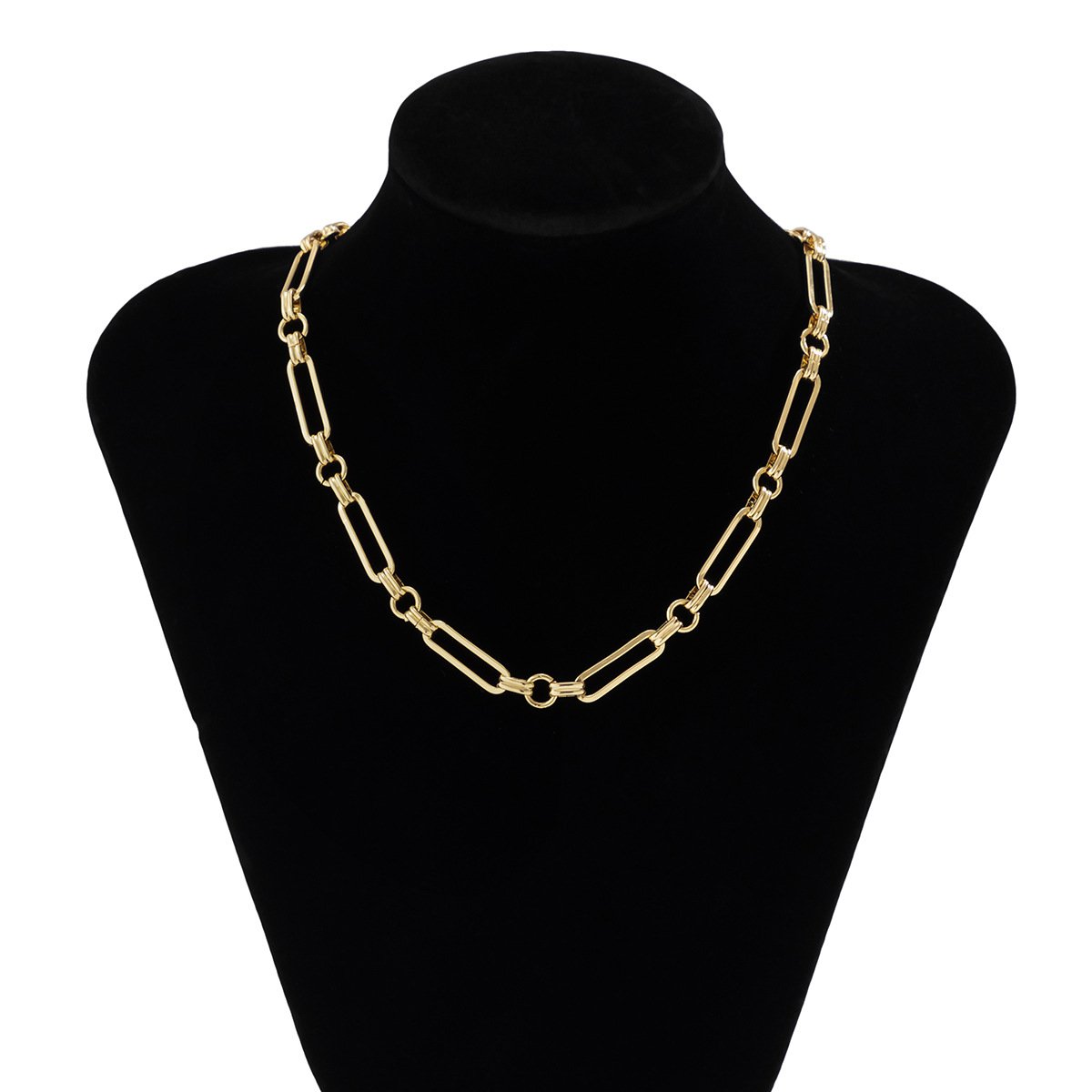 Jewelry Simple Metal Geometric Chain Necklace Female Hip Hop Fashion Clavicle Chain Versatile Necklace