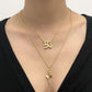 N8112 Jewelry Retro Creative Double Layer Digital Clavicle Chain Temperament Versatile Rose Fashion Necklace