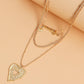 Jewelry love letter hollow exaggerated love necklace trend fashion clavicle chain necklace female