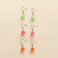 Acrylic earrings personalized creative color three-dimensional dice earrings ins simple earrings