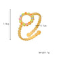 Jewelry ins color painting oil titanium steel circle dot open ring
