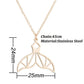 Jewelry Popular Hollow Mermaid Tail Stainless Steel Necklace Same Style Net Celebrity Jewelry